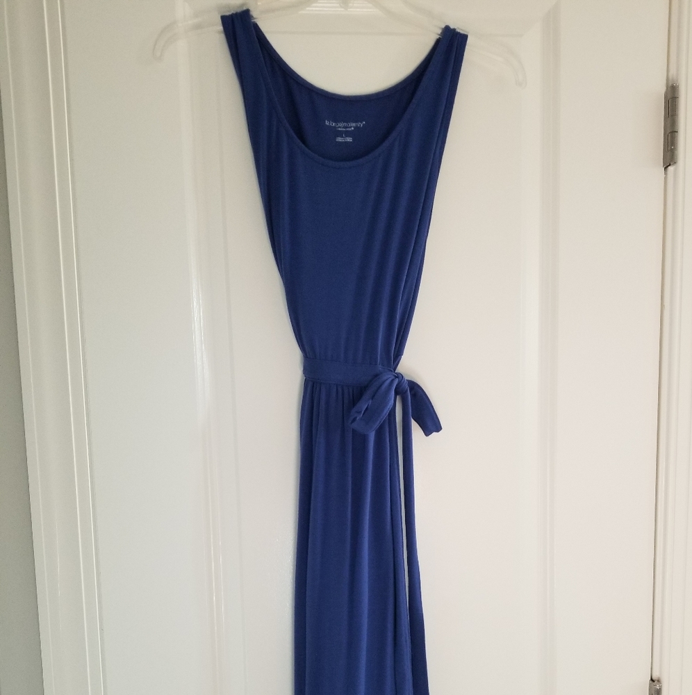 Purple MATERNITY Dress with Tie